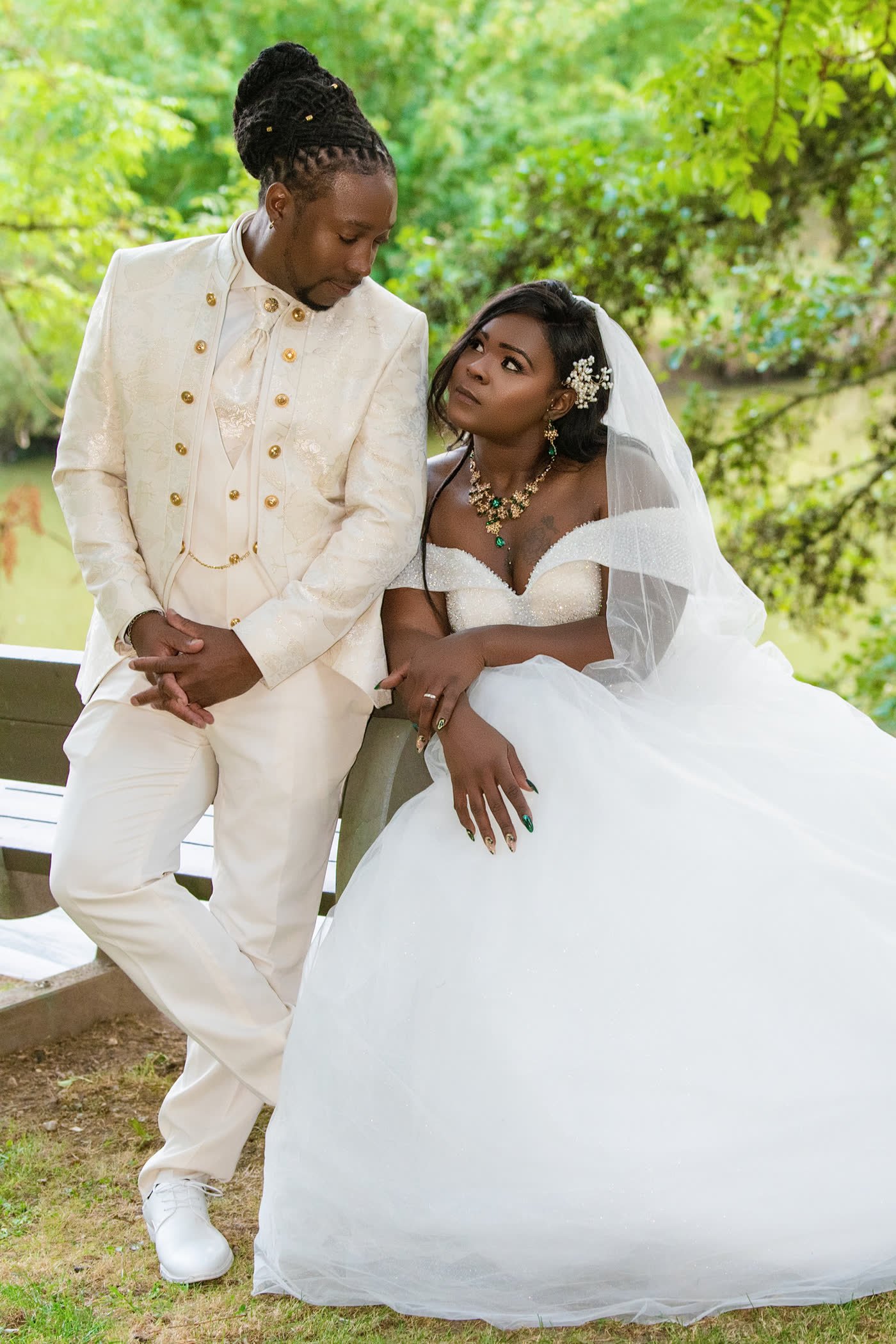 Mariage élégant couple afro photographe Lyon